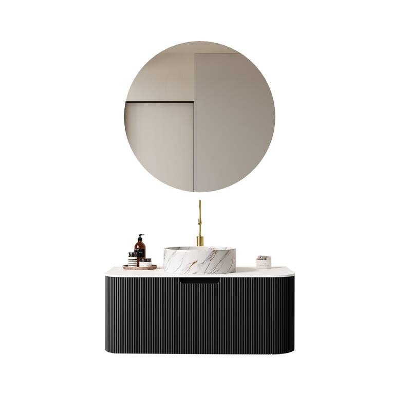 Wall Mounted Bathroom Vanity with Sink