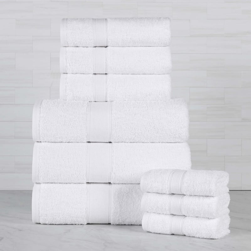 Superior Oregon Organic Cotton Solid 9-Piece Towel Set