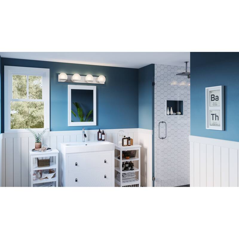 Tyleigh 4-Light Polished Chrome Vanity Light