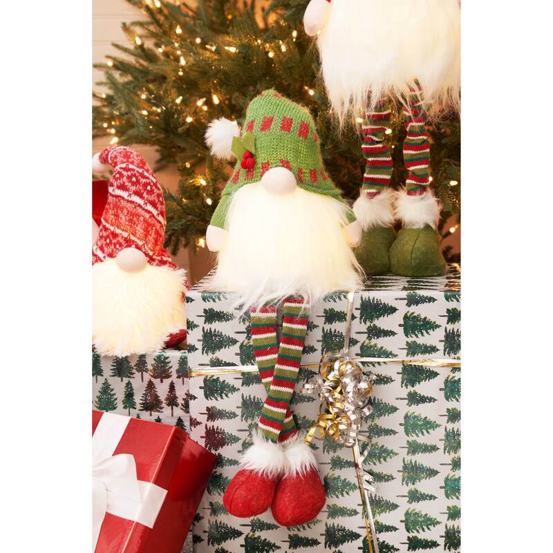 Green Sitting Gnome w/LED