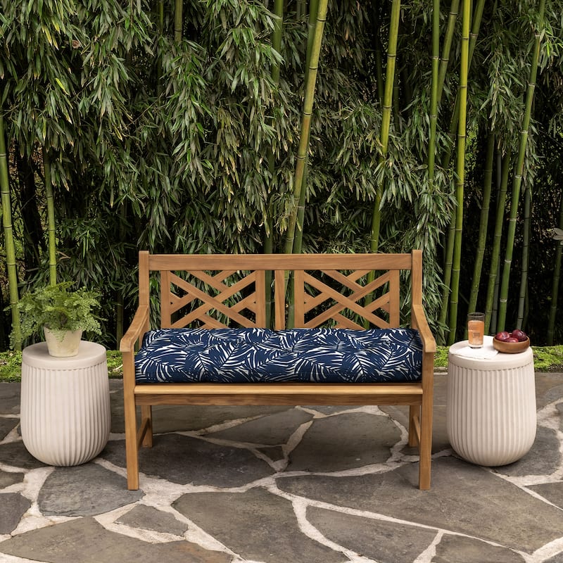 ARDEN earthFIBER Outdoor Tufted Bench Cushion, 48 x 18