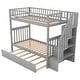 preview thumbnail 1 of 5, Mabely Twin over Twin Bunk Bed with Trundle