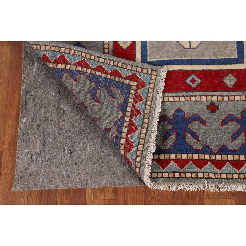 Kazak Oriental Area Rug Handmade Wool Carpet - 5'11" x 8'11"