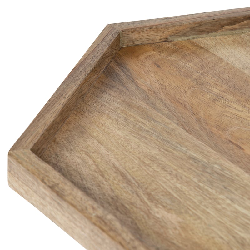 Kate and Laurel Kashvi Metal Hexagon Side Table