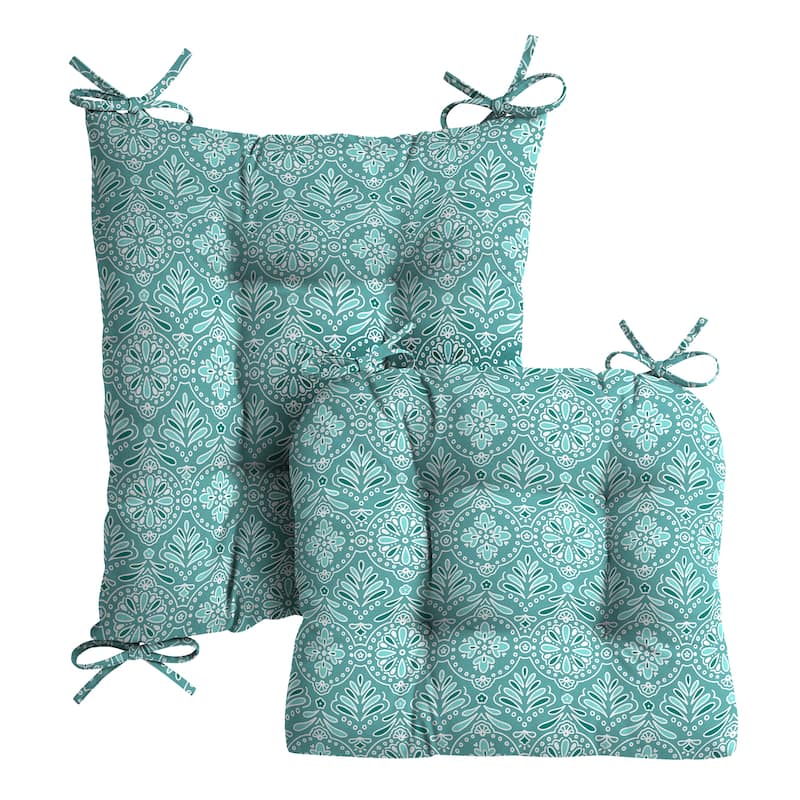 ARDEN Plush Indoor/Outdoor Rocking Chair Cushion Set