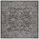 preview thumbnail 38 of 180, SAFAVIEH Courtyard Aquata Indoor/ Outdoor Waterproof Patio Backyard Rug 6'7" Square - Black/Ivory