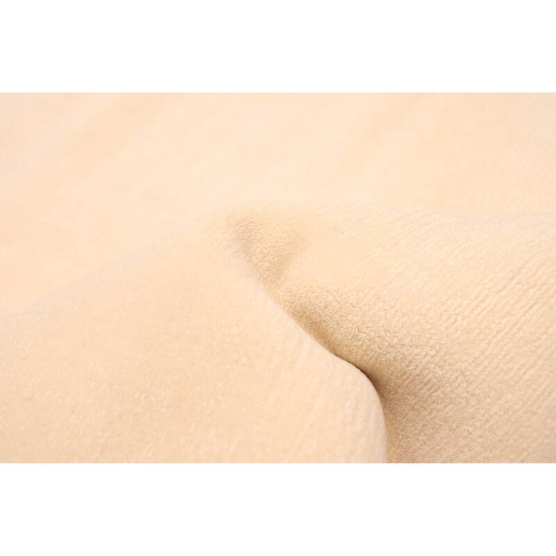 ECARPETGALLERY Hand Loomed Kashkuli Gabbeh Ivory Wool Rug - 7'7 x 9'10