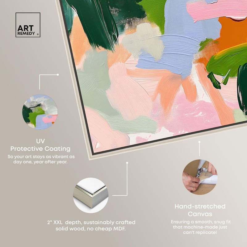 Color Palette Poetry Canvas by Art Remedy