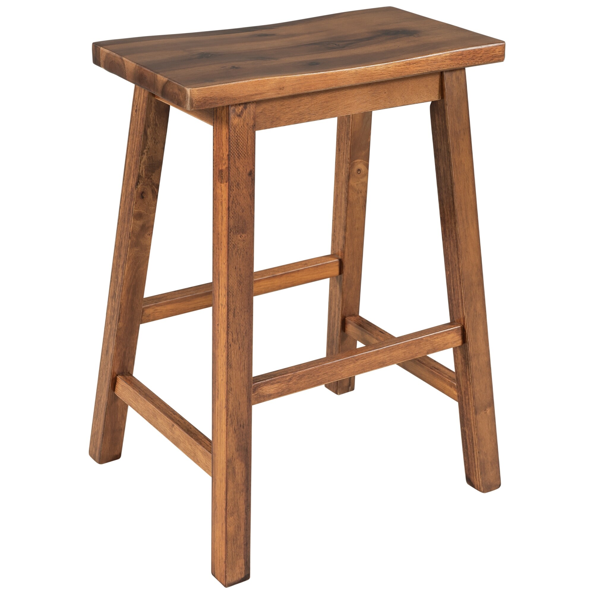 Solid wood sales saddle bar stools