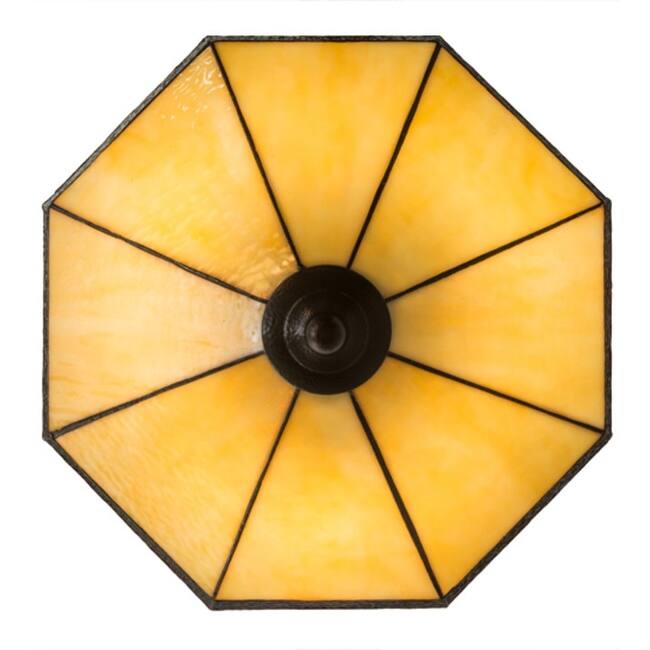 Meyda Tiffany 182677 Topridge 3 Light 14" Wide Semi-Flush Ceiling