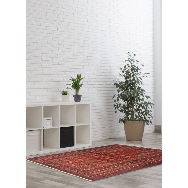 ECARPETGALLERY Hand-knotted Teimani Burnt Orange Wool Rug - 2'9 x 4'7