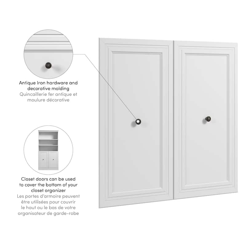 Pur 2 Door Set for Versatile 36W Closet Organizer by Bestar
