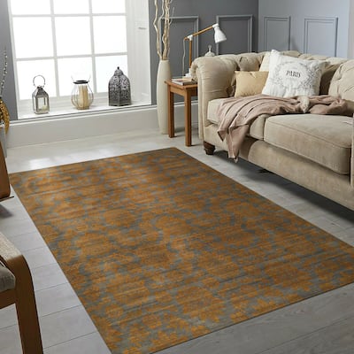 Blue Transitional Floral Himalaya Area Area Rug