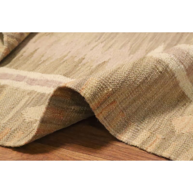 Hand Woven Oriental 100% Wool Carpet Southwestern Tribal Multi-Colored Kilim Area Rug - 4' 10'' X 3' 5''