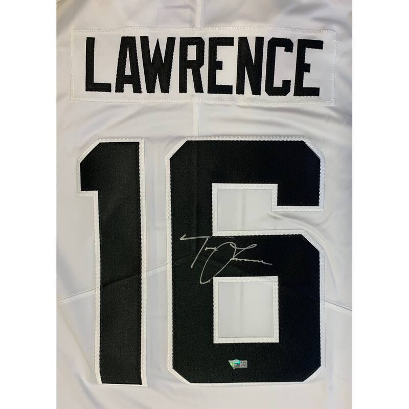 Trevor Lawrence Autographed Jacksonville Jaguars Signed Nike Limited Football White Jersey Fanatics Authentic COA - 8'6" x 11'6"