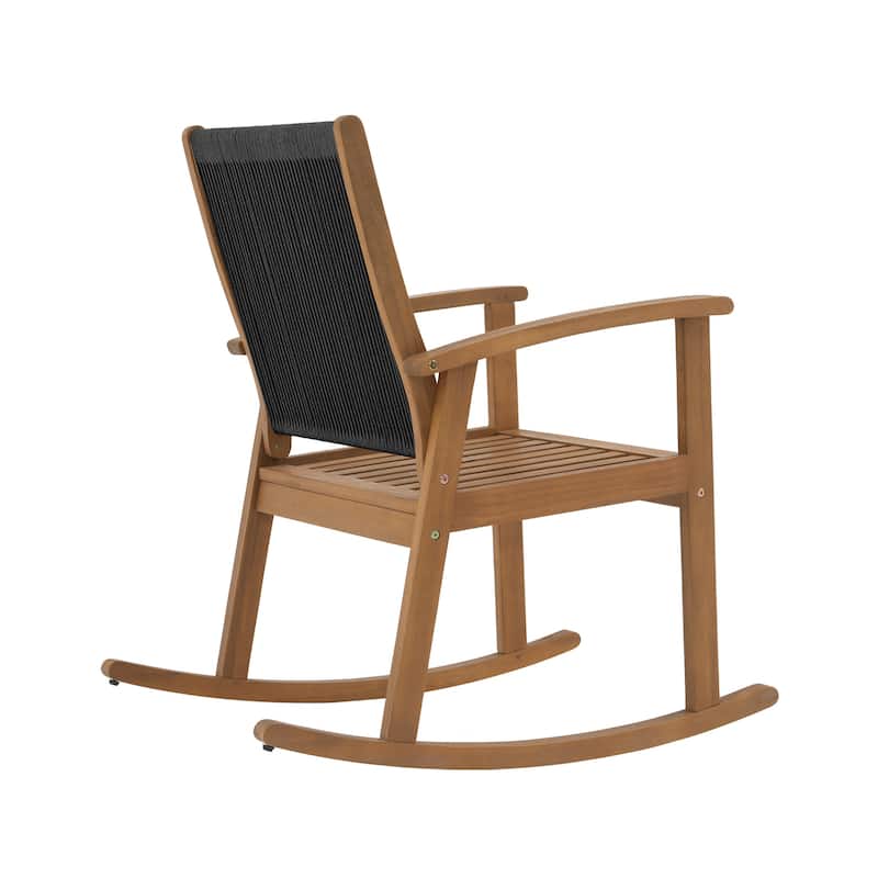 Outdoor Single Wooden Rocking Chair