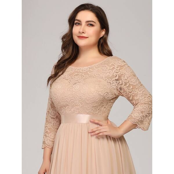 Ever Pretty Women S Plus Size Elegant Lace Evening Party Dresses 74122 Overstock 28184230