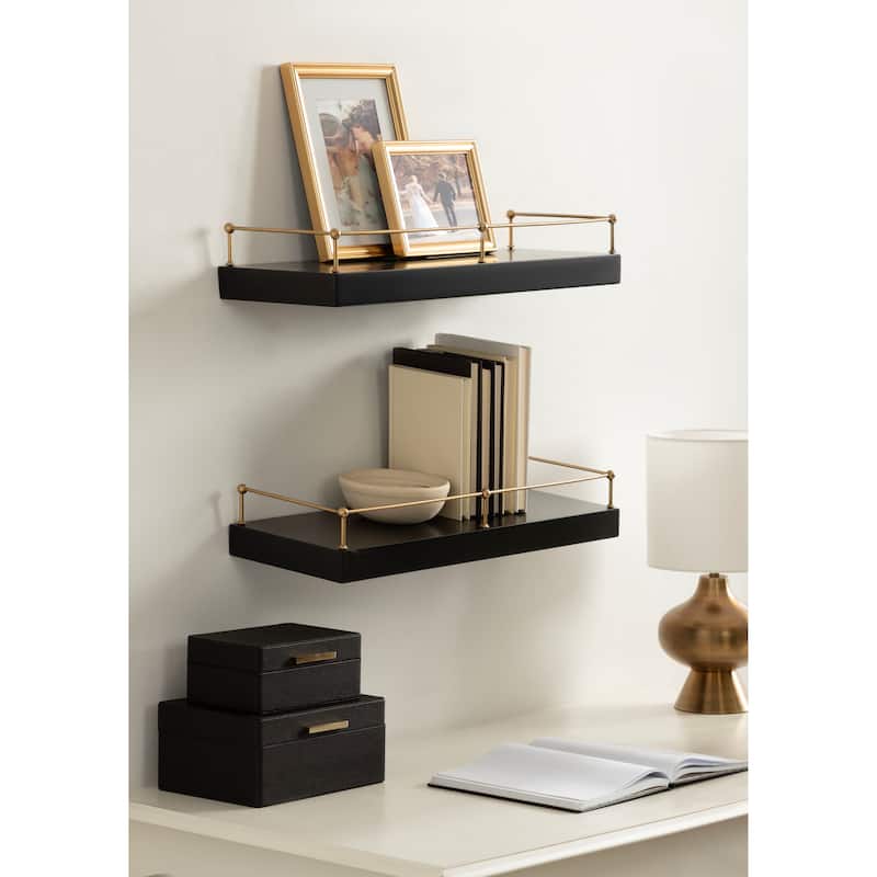 Kate and Laurel Havina Floating Shelf Set