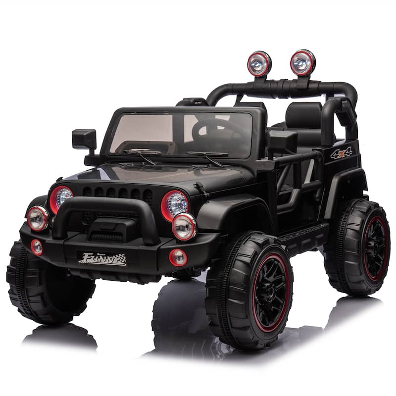 24V Kids Ride On Electric Car W/Parents Control,Seat width 20in,2WD,Rear suspension,Trunk storage,for Kids Aged 3-8