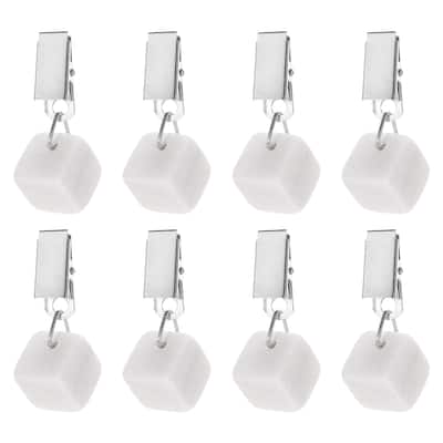 8PCS Marble Table Covers Pendant Stones Tablecloth Weights