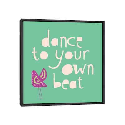 iCanvas "Dance To Your Own Beat" by Sara Franklin Framed Canvas Print
