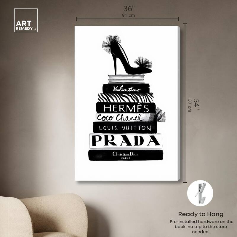 Library Luxe Canvas by Art Remedy, Gallery Wrapped