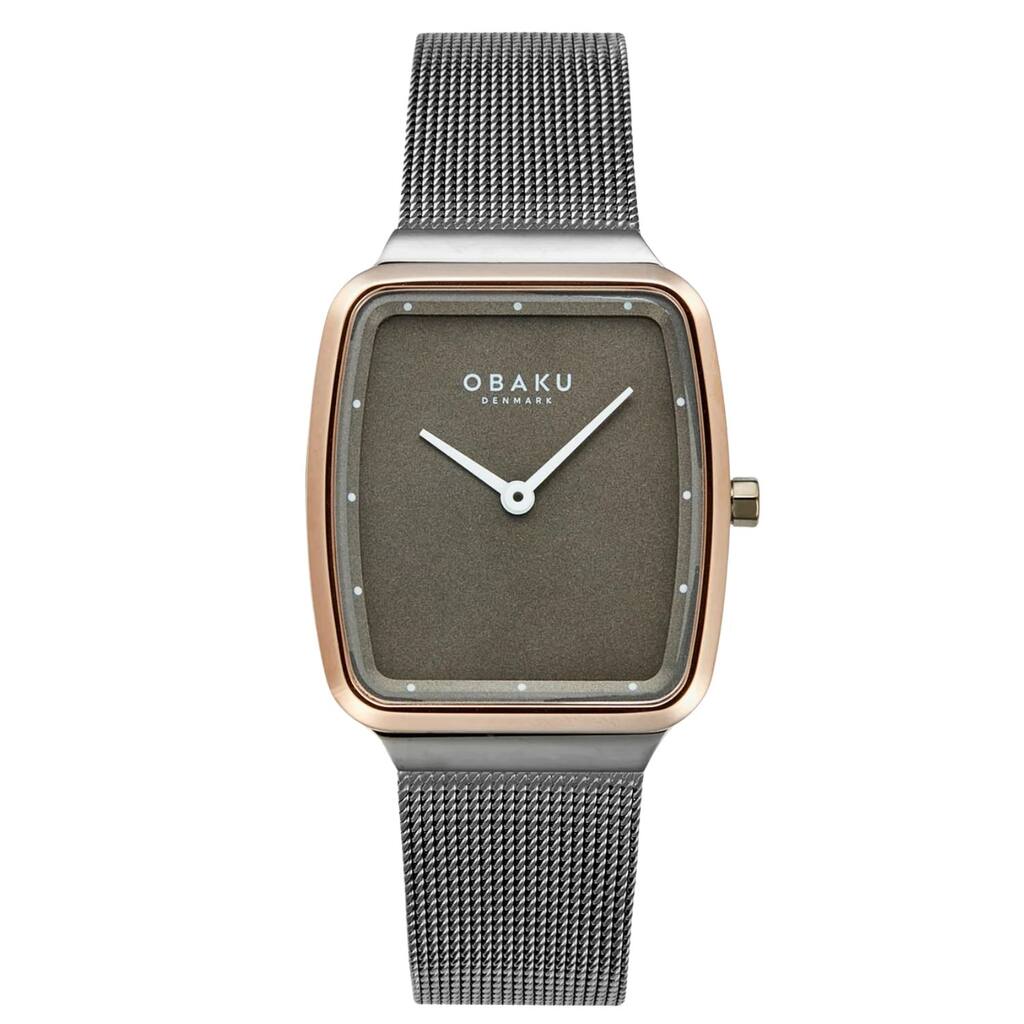 Obaku Women's Tern Lille Grey Dial Watch - V267LXPUMU - One Size