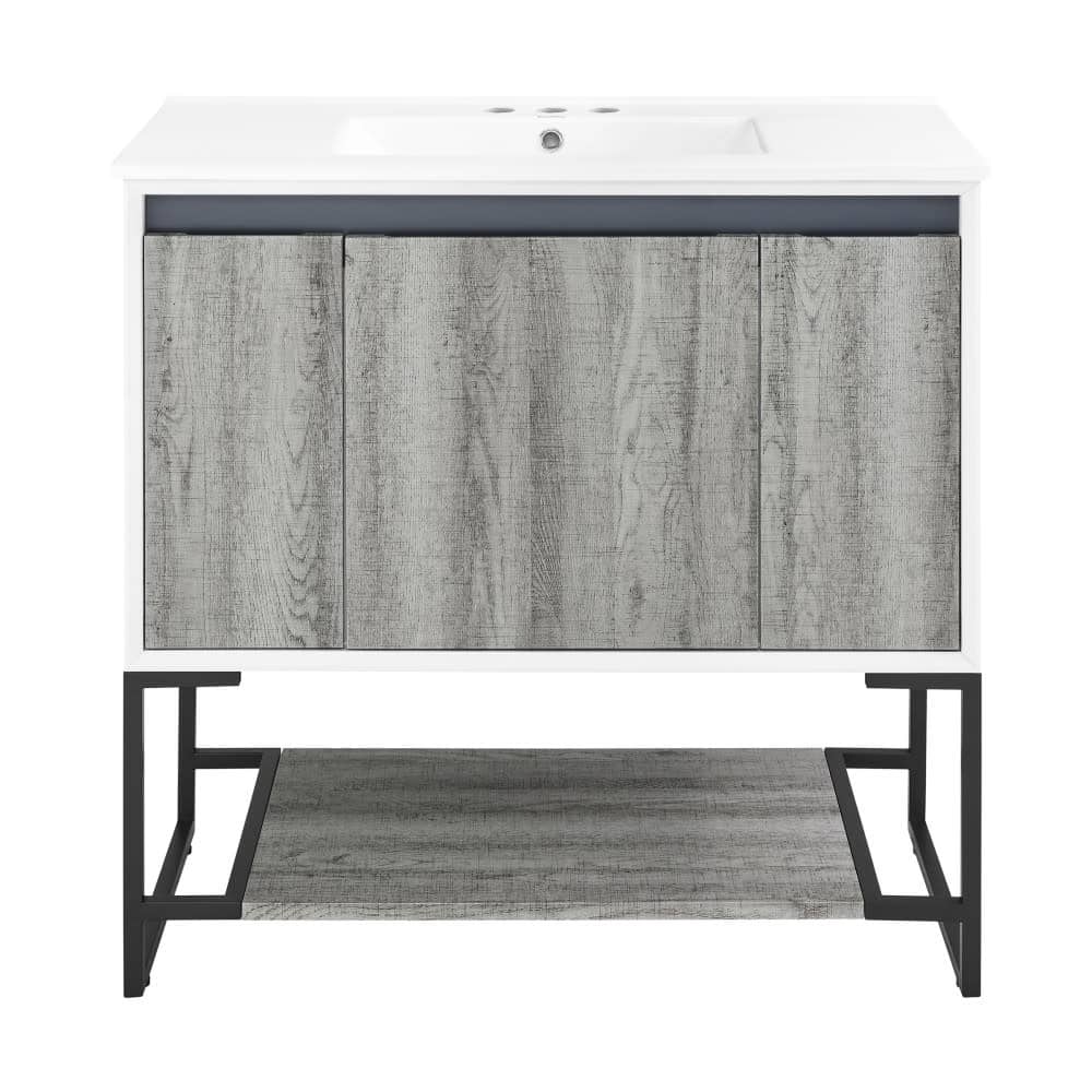 Swiss Madison SM-BV143-3 Marseille 37" Free Standing Single Basin