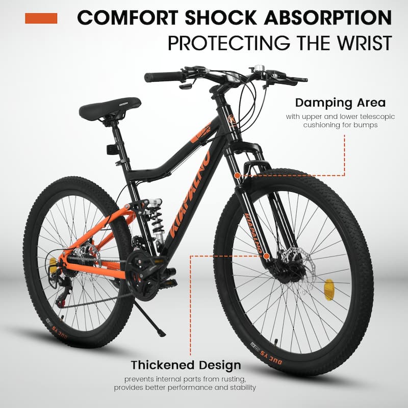 26 Inch Shock Fork Plus Shock Absorber 21-speed Mountain Bike