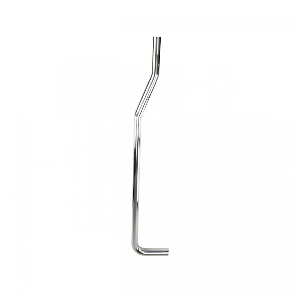 Chrome Plated Stainless Steel L Flush Pipe For High Tank Toilet 1.5" Dia 44" to 48" Height