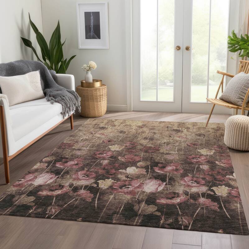 Premium Washable Super Soft Modern Floral Mayfield Rug