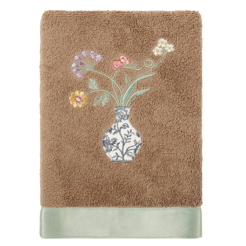 Authentic Hotel and Spa 100% Turkish Cotton Stella 4PC Embellished Towel Set