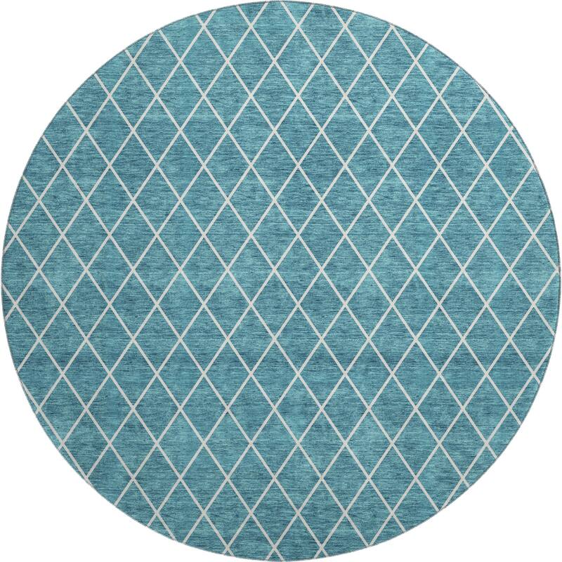 Premium Washable Super Soft Diamond Trellis Mayfield Rug