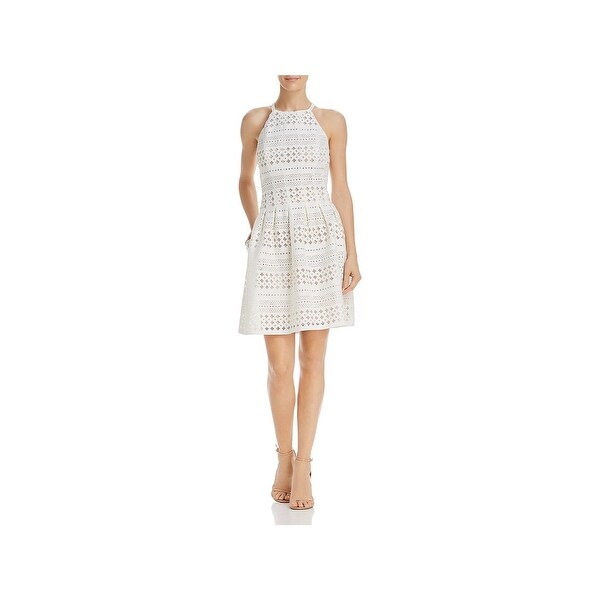 Eliza J Womens Party Dress Pleated Halter