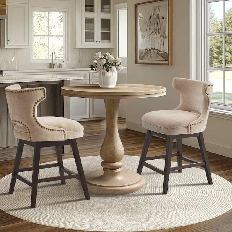 Madison Park Janet 360 degree Swivel Counter Stool