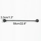 preview thumbnail 10 of 10, 2pcs Curtain Tieback 25.6" Holdback Decorative Rope Curtain Holders Dark Gray