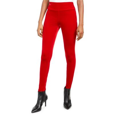 I.N.C Womens Velvet Pull-On Skinny Casual Leggings
