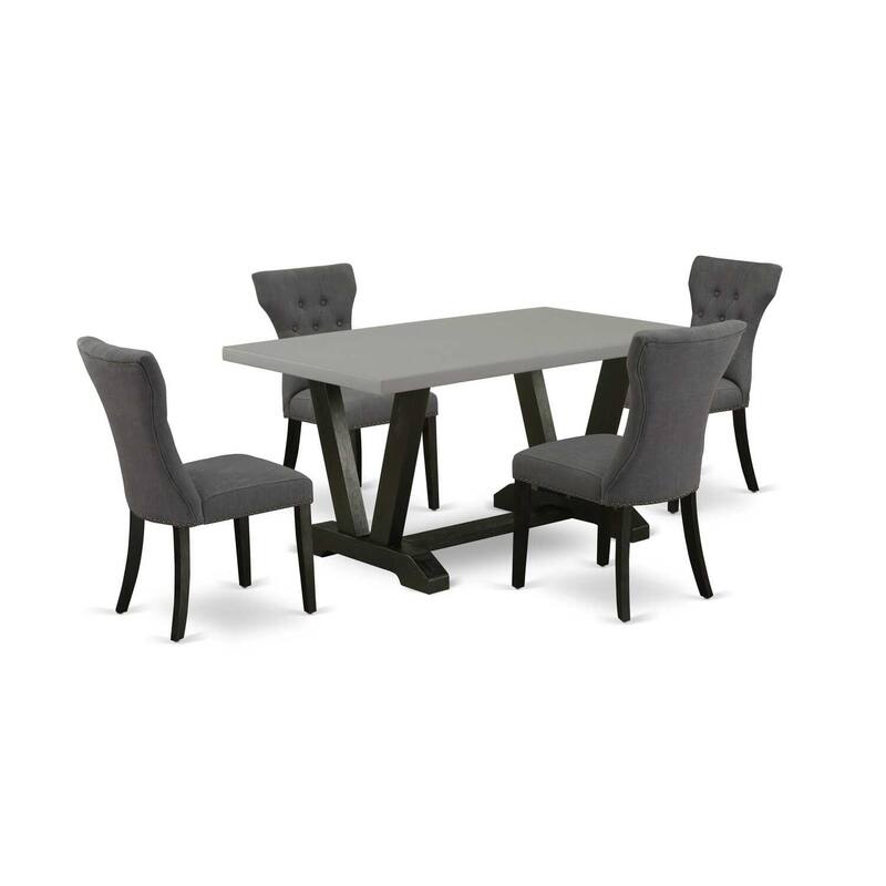 Southwestern Style Dinette Set - 5 Piece Kitchen Table and Chair Set - 60