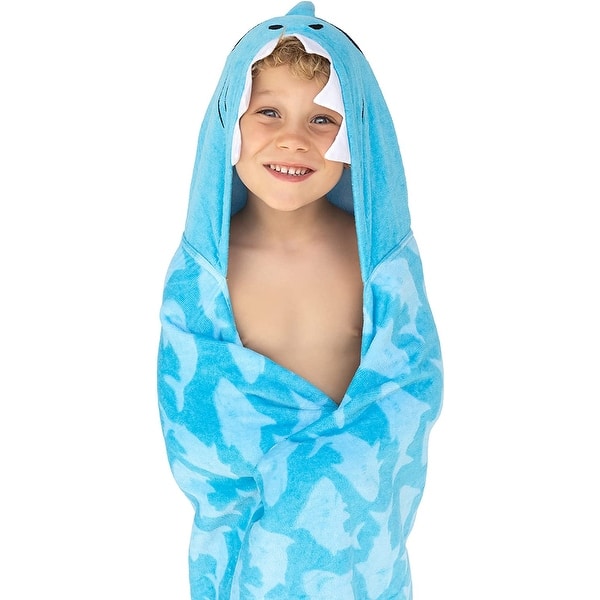 Kids Plain Hooded Towel 7-10Y main image 1