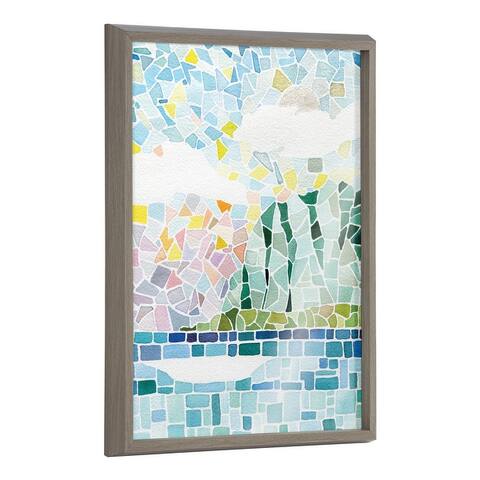 Kate and Laurel Blake Morning Framed Printed Glass by Janet Meinke-Lau