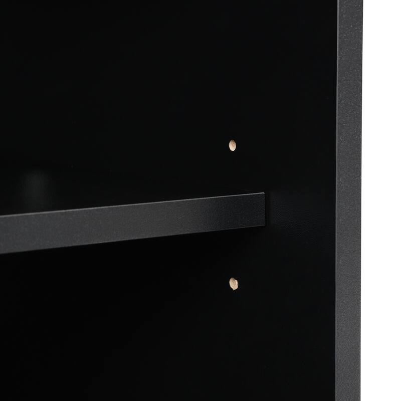 Farmhouse TV Stand for TVs up to 75 Inches, Sliding Doors TV Cabinet TV Console Table for Living Room