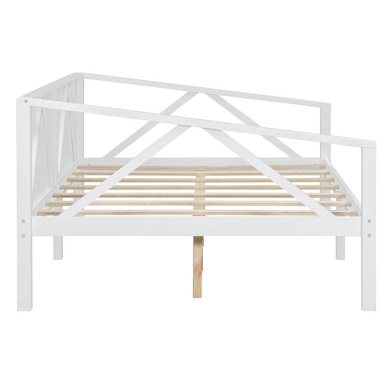 Twin/Full Size Daybed with Solid Wood Frame and Storage - Versatile Sofa and Bed for Small Spaces
