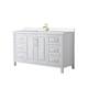 Option White / White Quartz Top / Brushed Gold Hardware