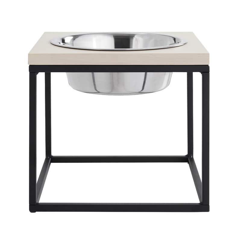 Dan Wood and Stainless steel Pet Bowl