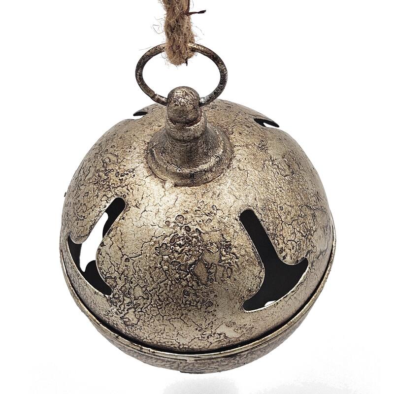 D6" Bell Hanging Ornament, Decorative Hanging Ball Christmas Tree Ornaments for Holiday Party Decorations, Set of 2