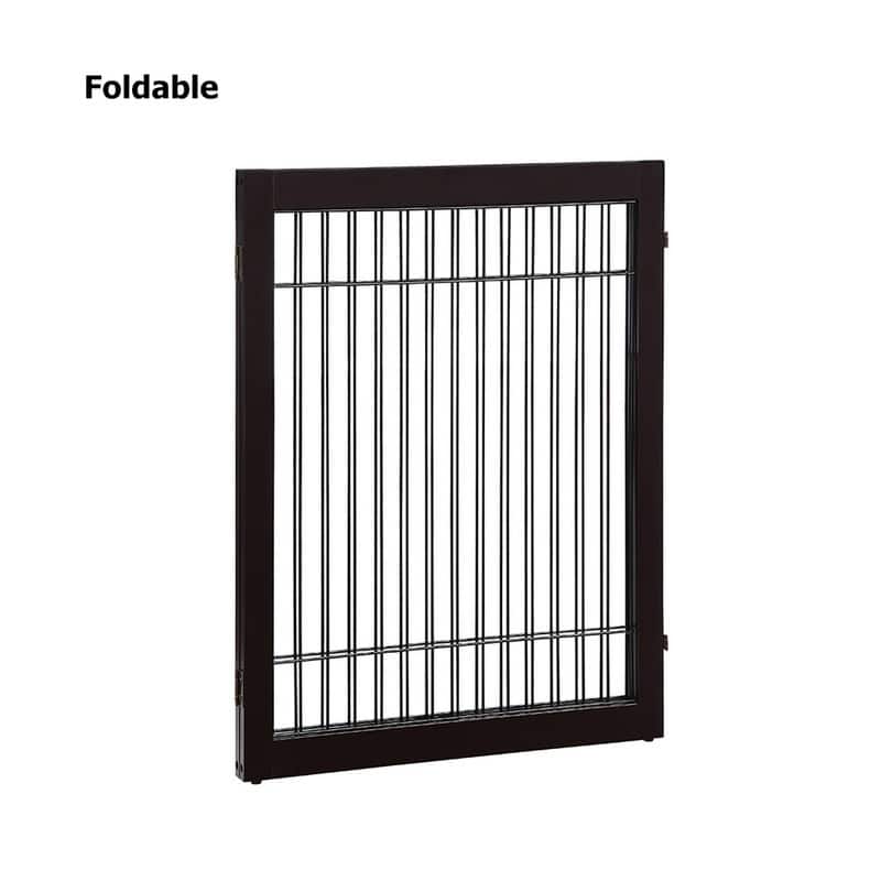 Unipaws Pet Playpen for Dogs, Freestanding 6 Panels Dog Gate