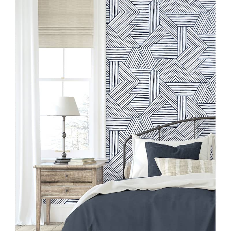 Stacy Garcia Home Etched Geometric Peel and Stick Wallpaper