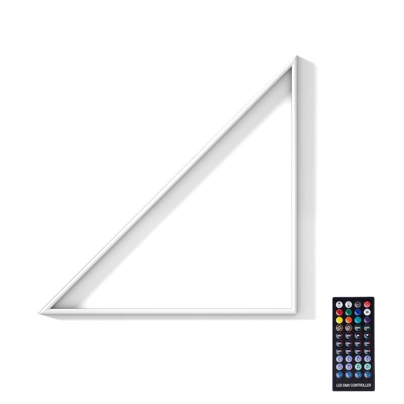 41" RGB Triangle Corner Lamp Minimalist LED Floor Lamp