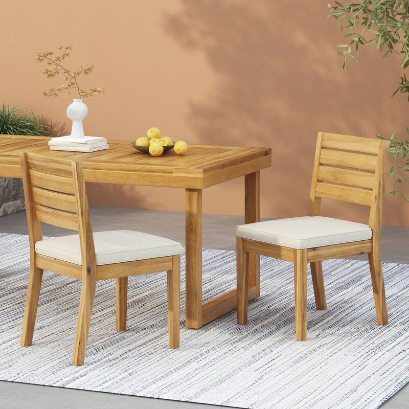 Outdoor Armless Dining Chair(Set of 2)