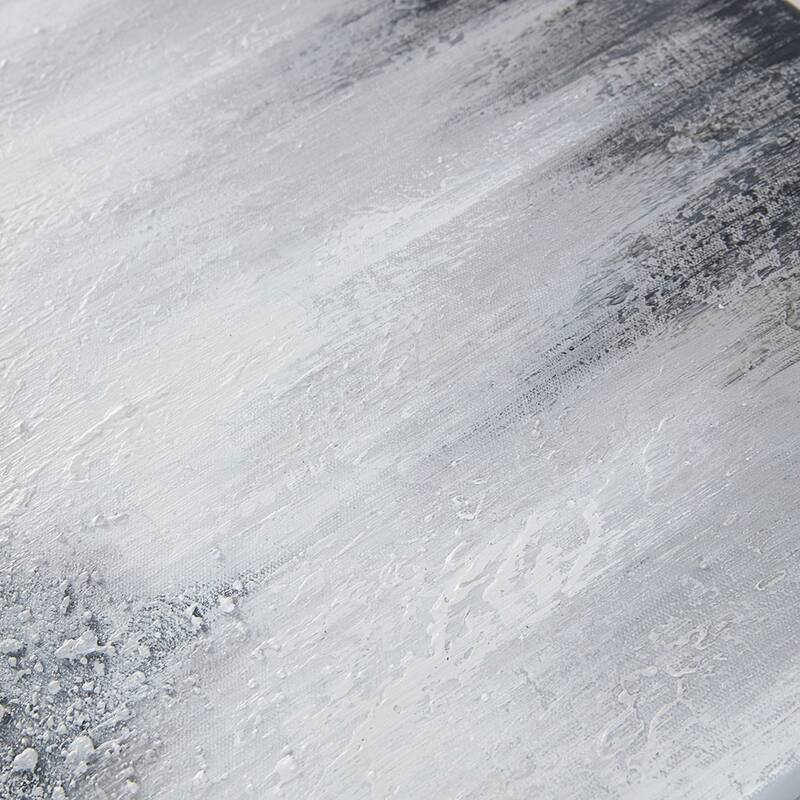 Heavily Embellished 3-piece Canvas Wall Art Set - Grey